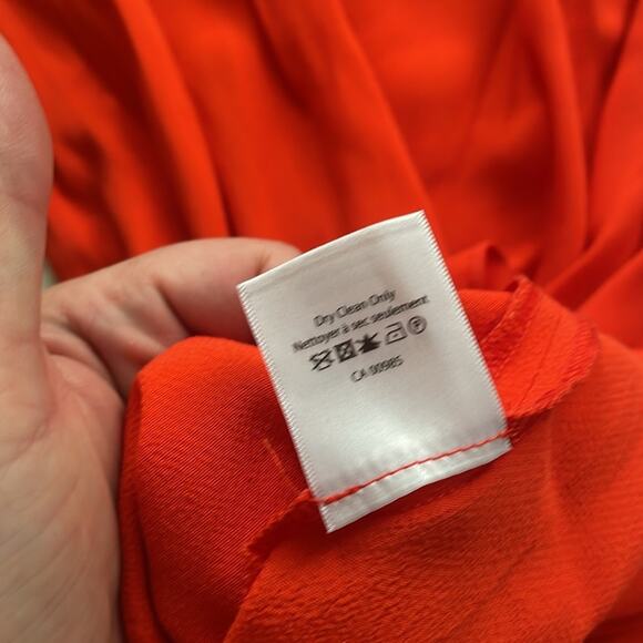 Veronica Beard Oleta Ruffled Off-the-Shoulder Dress Red - Picture 15 of 16